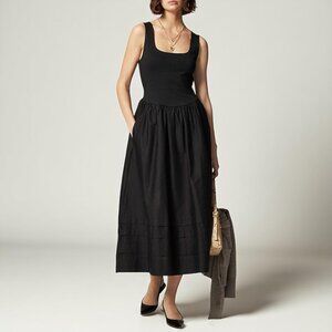 J. Crew Petite drop-waist mixy dress Size Medium Petite